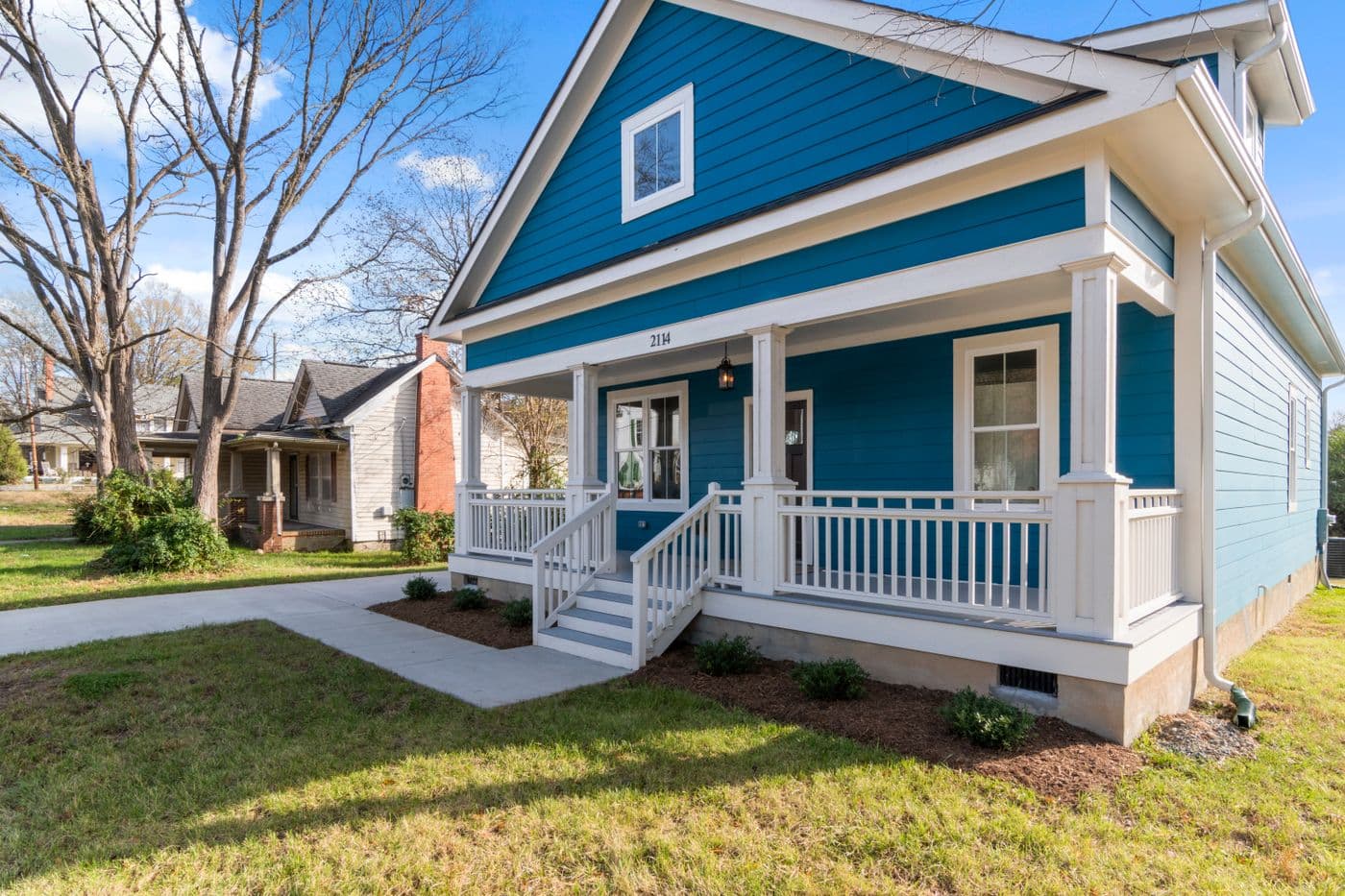 Single-family home with a porch